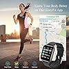 Smart Watch 2022 Ver. Watches for Men Women, Fitness Tracker 1.69" Touch Screen Smartwatch Fitness Watch Heart Rate Monitor, IP68 Waterproof Pedometer Activity Tracker Sleep Monitor for Android iOS