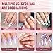MEKK Rhinestone Glue for Nails,15g Super Strong No Wipe Nail Charm Glue for Crystals,Beads,Charms,Diamonds & Gems,Cure Needed 3D Gel for Nail Art