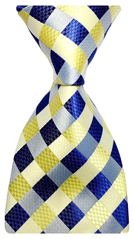 New Classic Men's Plaids Checks Silk Tie Necktie