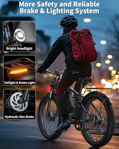 E·Bycco 6000W Peak Dual Motor Electric Bike for Adults, 52V