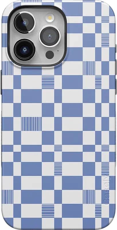 Casely iPhone 15 Pro Case | Reality Check | Periwinkle Case | Compatible with MagSafe | Bold Protective Case
