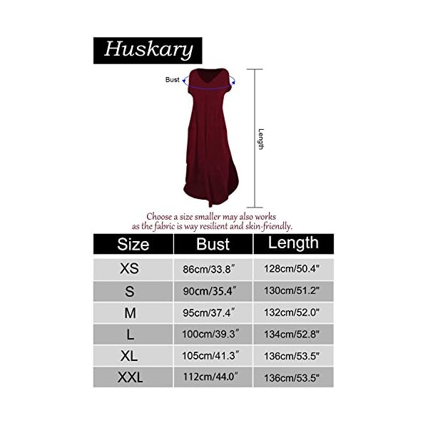 HUSKARY-Womens-Summer-Maxi-Dress-Casual-Loose-Pockets-Long-Dress-Short-Sleeve-Split HUSKARY Womens Casual Pocket Beach Long Dress Short Sleeve Split Loose Maxi Dress, Black 01, Large