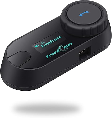 Vista 9 de FreedConn - Sistema de comunicación para casco de motocicleta, intercomunicador Bluetooth TCOM-SC, 2 unidades, kit de comunicación de 2 vías 2,624.7