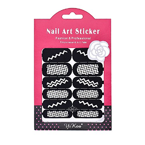 Ularmo Reusable Stamping Tool Nail Art Template Stickers Stamp Stencil Guide Tips (G)