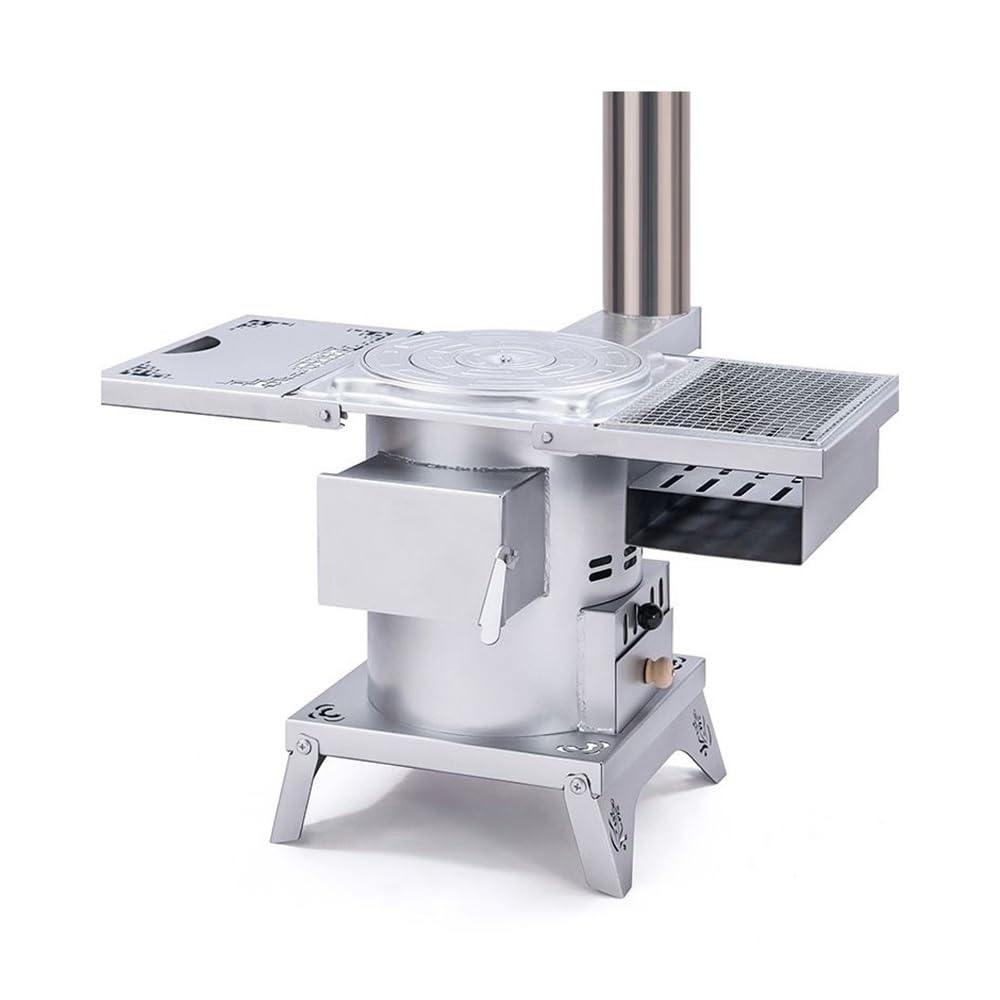 Stove heater, camping wood stove Wood Stove Household Gasification Outdoor Camping Portable Foldable Wood-burning Heating