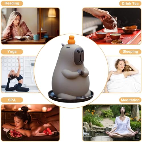 Brûleur d'encens Capybara d'aromathérapie pour purifier l'air de la maison