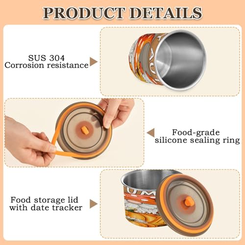 Envase hermético de acero inoxidable para café 17oz miniatura 4