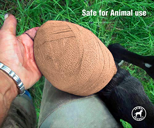 (14-Pack) 2” x 5 Yards | Beige Self Adhesive Bandage Wrap – Breathable Self Adherent Wrap for People & Pets - Athletic Elastic Cohesive Bandage for Sports Injury: Ankle, Knee & Wrist sprains - Image 4