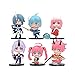 lilongjiao 6pcs Anime réincarné comme Une Version Q Slime Q PVC Figure d'action Cadeau Modèle de Collection