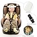 ZHOMA 3 Pcs Baby Head Support for Car Seat, Adjustable Band Strap for Stroller, Soft Neck Relief Slumber Sling for Toddler Infants Children and Kids, Sleep and Travel Protection Headrest Belt-Unicorn
