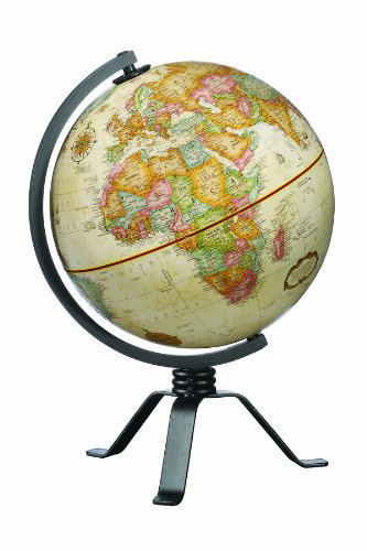 Replogle Globes Mackie Globe, Small, Off/White