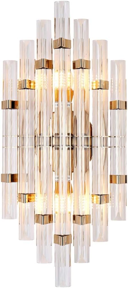 Applique murale en cristal et fer forgé luxe luminaire élégant salon