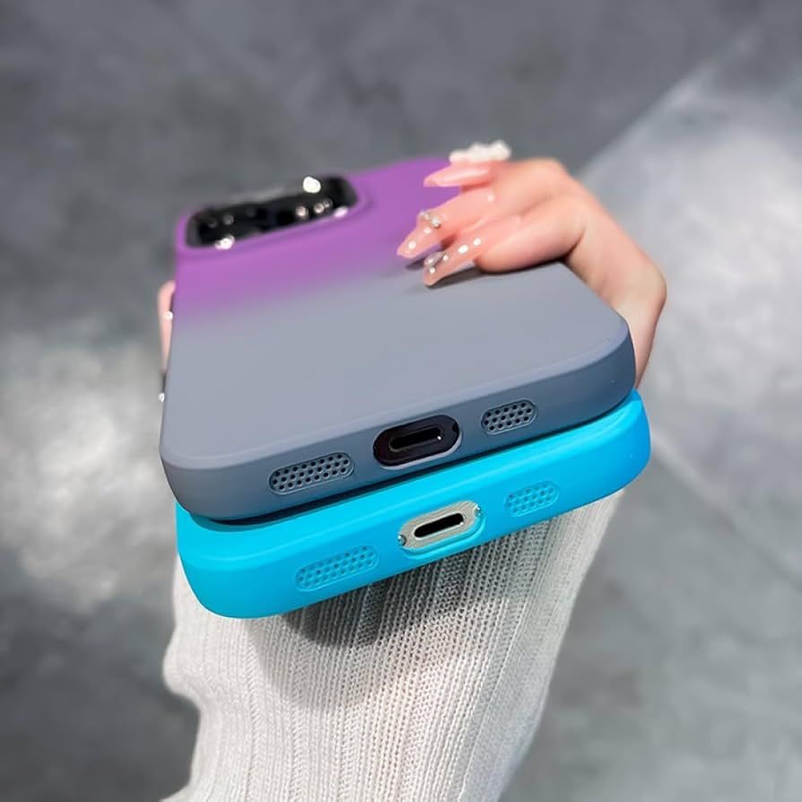 Amazon.co.jp: 高級耐衝撃メッキカラーグラデーション電話ケース