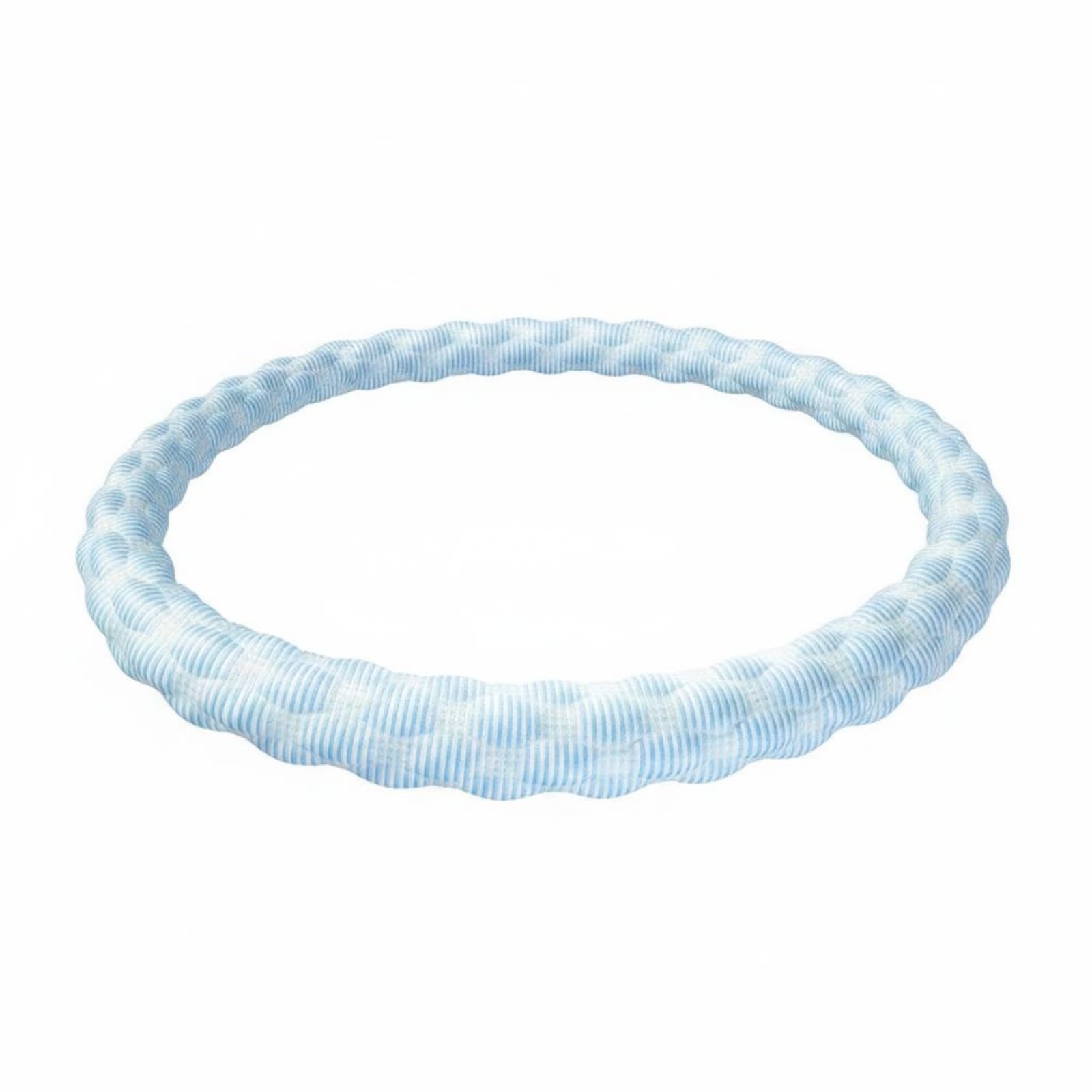 Harilla Hoop Donna Fitness Palestra Cerchio con Peso Morbido per Allenamento Addominale Stoffa Imbottita E Molla in Lega Adatto per Donne Esercizio Quotidiano Relax, Azzurro, 4 Libbre