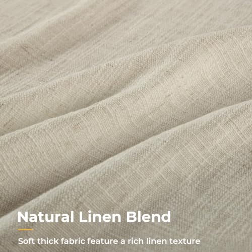 INOVADAY Memory Trained Pinch Pleated Thick Linen Curtains 84 Inches Long by INOVADAY - Used condition - Image 3