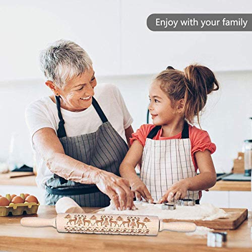 TheStriven Mattarello Natalizio in Legno