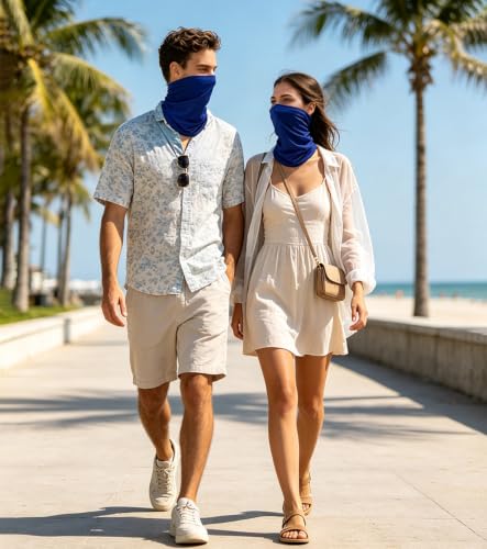 Image of Fishing Neck Gaiter, Sun Protection Face Mask, Cooling Neck Shield Scarf Cycling Balaclava Bandana for Men and Women