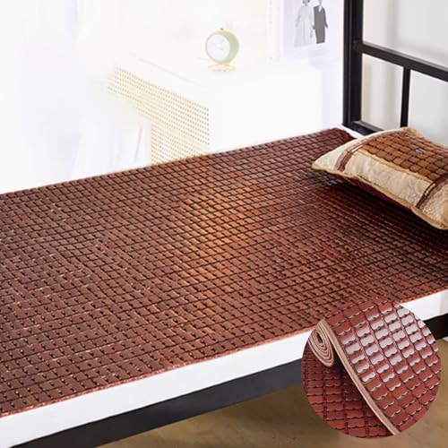 Cubrecolchón de bambú transpirable y protector de cama plegable para dormitorio