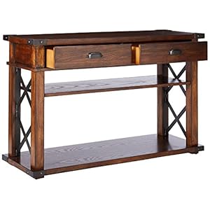 Progressive Furniture Landmark Sofa/Console Table, 48" x 16" x 30", Vintage Ash Progressive Furniture Landmark SofaConsole Table 48 x 16 x 30 Vintage Ash