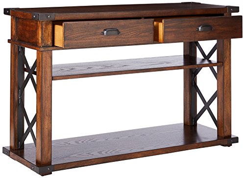 Progressive-Furniture-Landmark-SofaConsole-Table-48-x-16-x-30-Vintage-Ash Progressive Furniture Landmark SofaConsole Table 48 x 16 x 30 Vintage Ash