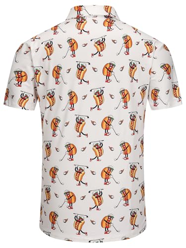Mens Golf Polo Shirts Funny Golf Shirts for Men Crazy Polo Shirts Short Sleeve Fun Polos3
