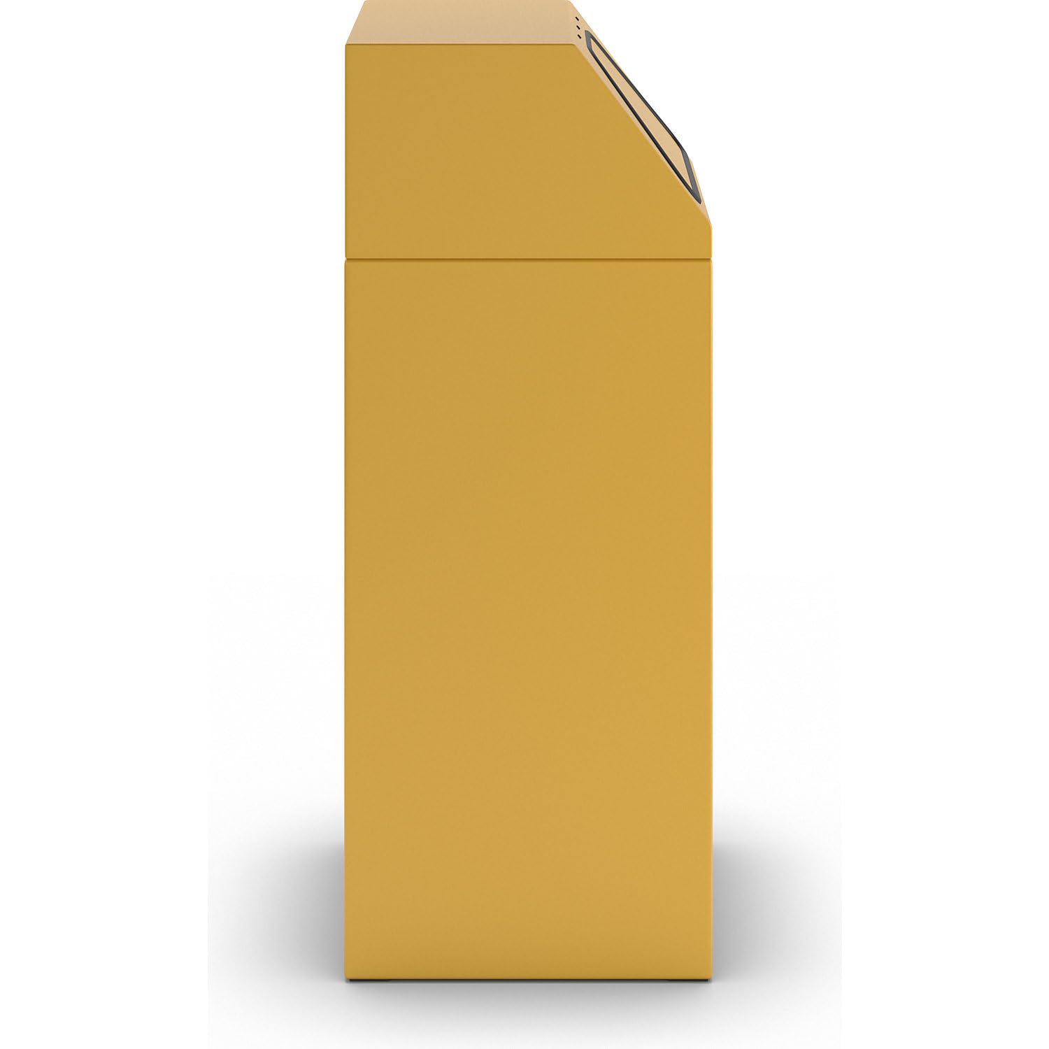 Betriebsausstatter | Wertstoffsammler | Feuerhemmend, Volumen 65 l, BxHxT 400 x 960 x 380 mm, gelb RAL 1003