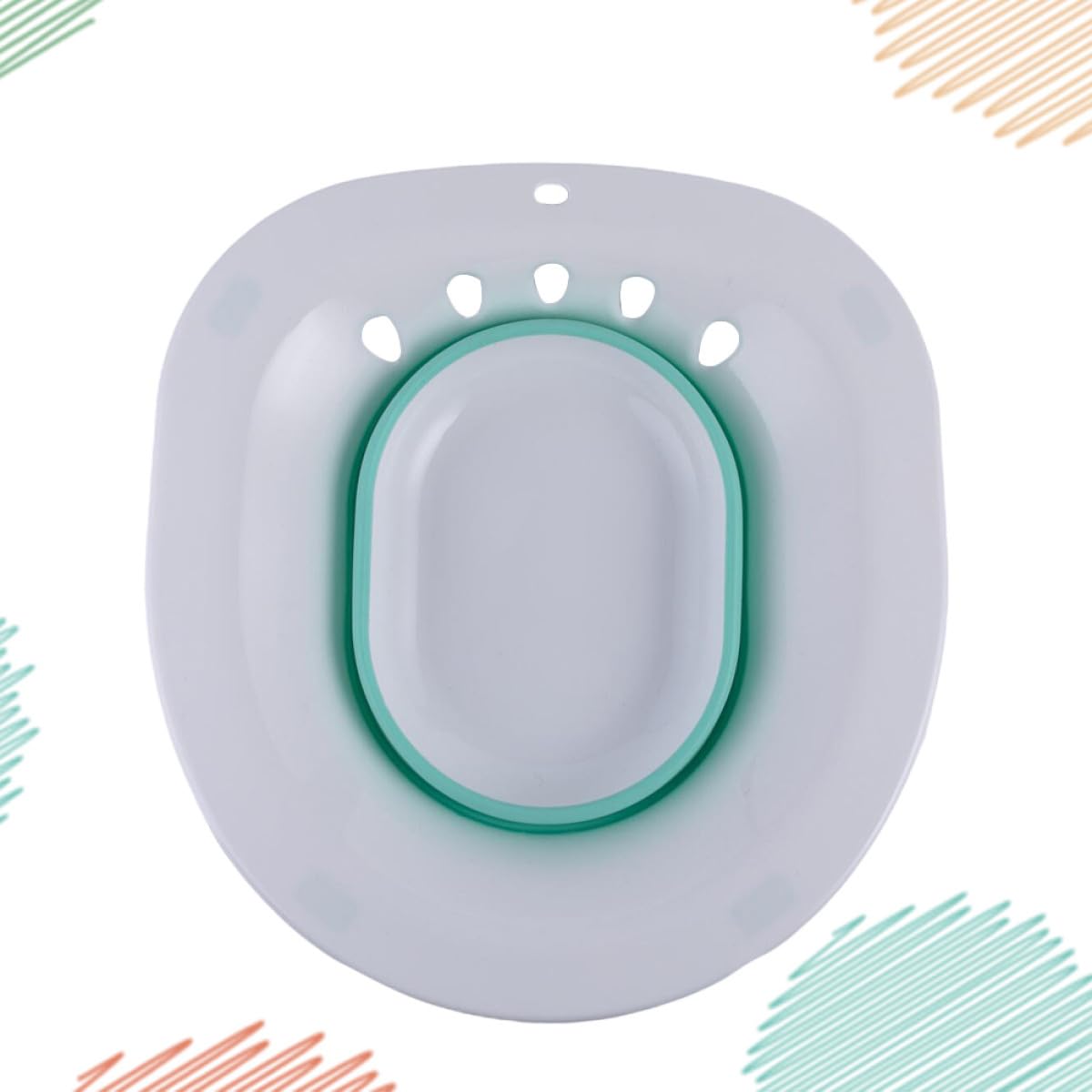 Tragbares Bidet für Schwangere & Erwachsene, platzsparendes Design, Anti-Überlauf-Funktion, ideal für Standard-Toiletten, Hygienelösung für Intimpflege