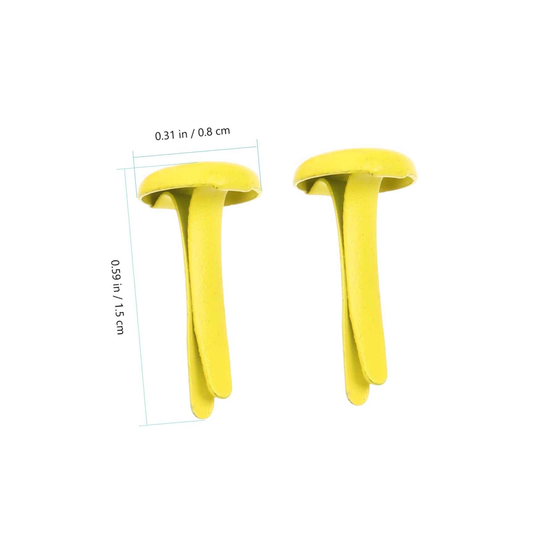 DIYEAH DIY Craft Scrapbooking Brads 500pcs Small Scrapbook Paper Fastener Metal Paper Fastener Brads