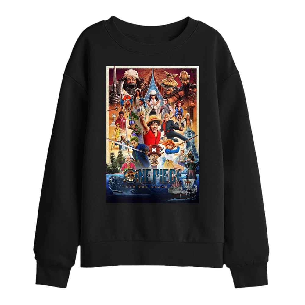 One Piece Season 2 Poster Kids Sweatshirt, Black, 5-6Y