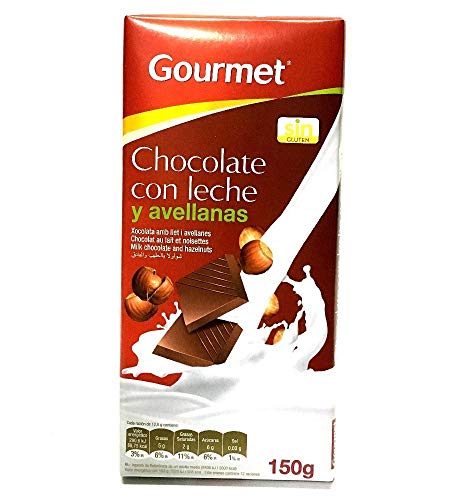 Marca Blanca - Gourmet Chocolate con Leche y Avellanas, 150g