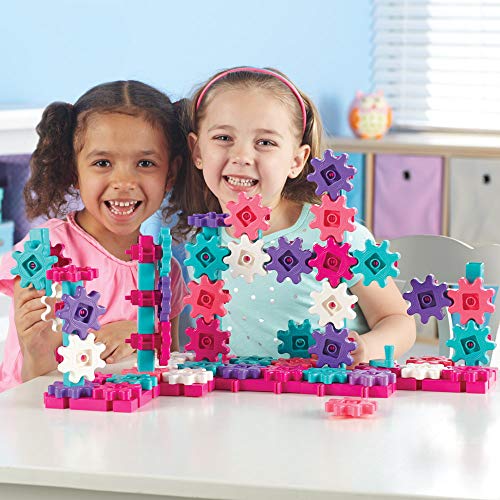 Learning Resources Gears! Gears! Gears! Deluxe Building Set Pink - 100 Pieces, Ages 3+ Stem Toys, Gears For Kids, Preschool Building Sets #TOP5