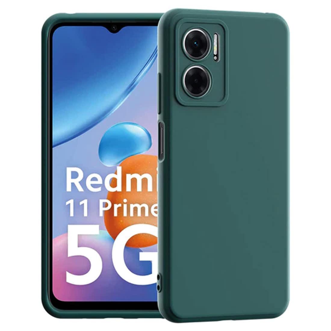 Casotec Back Cover for Mi Redmi 11 Prime 5G | Full Camera Protection | Liquid Silicon Case | Flexible Bumper Case for Mi Redmi 11 Prime 5G (Green) (B0BHYNBK9J) Amazon Price History, Amazon Price Tracker