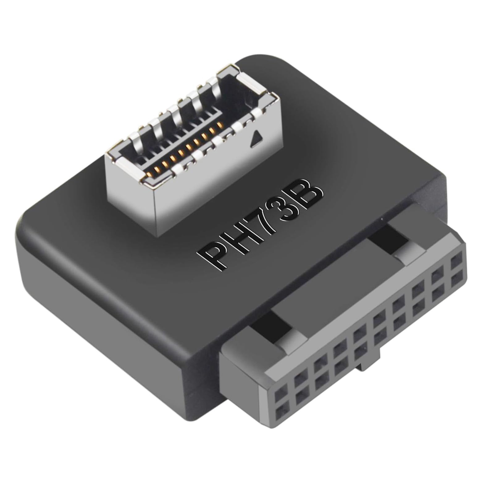 USB 3.0 19/20PIN to Type E Kye A 90-Degree Bend Adapter - Expand Your Computer with a USB Type C Port (B)