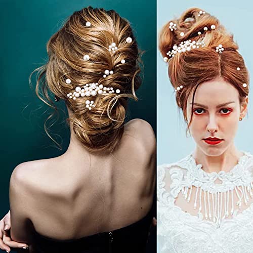 Accesorios de cabello con perlas doradas para boda, 11 piezas miniatura 6