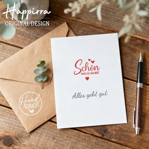 9Pcs Stempel Holz mit Stempelkissen, Vielen Dank Holzstempel Schön Dass du da Bist Viel Glück Stempelset, Stempel Danke für Geschenkverpackung Grußkarte Einladung Kartenbasteln Scrapbooking