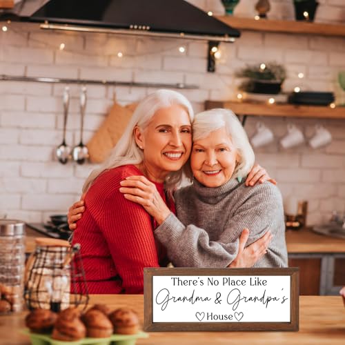 Yousoontic Grandparent Gift Grandparents House Sign, Dark Brown, 11.8 Inch - Image 5