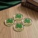 Real Four Leaf Clover Good Luck Pocket Token, Preserved Flower Resin Charm Gold Silver Foil, Real Clover for Wallet, Purse, Bag (Diamond Good Luck)