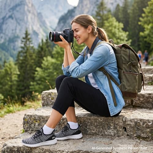 Image of STQ Womens Slip On Sneakers Tennis Walking Orthopedic Shoes Breathable Athletic Gym Workout Cross Training Sneakers