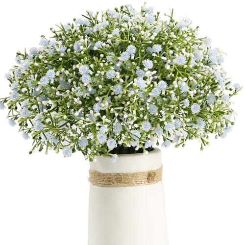 HNVNER 12 Piezas Ramos de Flores Artificiales de gypsophila, Flores Artificiales Bebés Flores para...