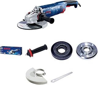 Bosch Professional amoladora angular GWS 24-230 JZ (potencia 2400 W, incl. llave de dos agujeros, brida, tuerca de apriete, cubierta protectora, empuñadura auxiliar)
