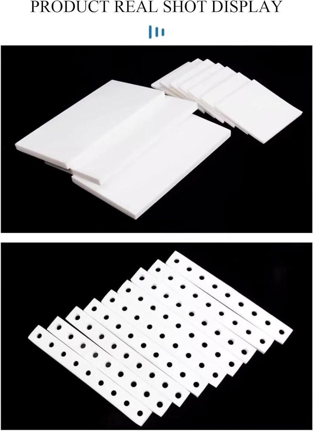 Hoja formable blanca de la película PTFE 250x250m m 3-8m for los artes las juntas DIY(8mm)