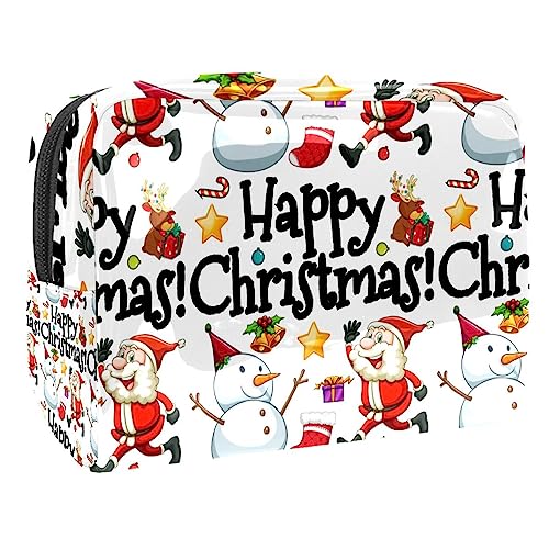 Sac de maquillage bonhomme de neige mignon de Noël idéal pour vos escapades d'hiver en famille