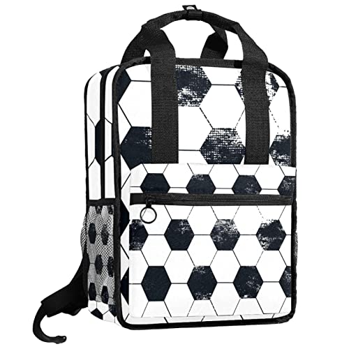 Sac à dos blanc et noir ergonomique pour soulager le dos des enfants