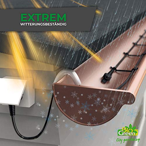 Bio Green Pflanzen-Heizkabel | 6 Meter | 60 Watt | selbstlimitierend | schützt Pflanzen und Töpfe vor Frost | steckerfertig | IP67