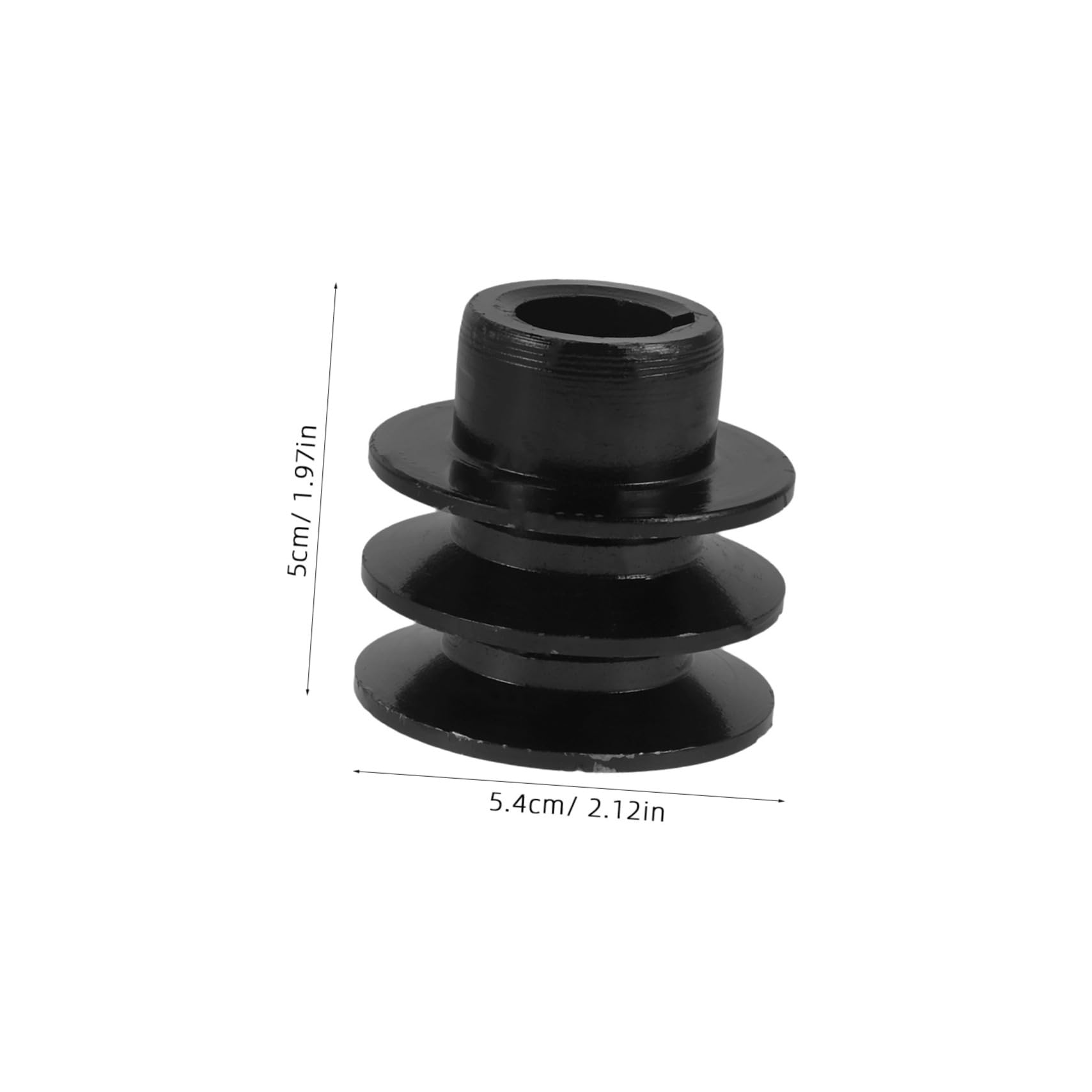 DOITOOL Small Pulley Wheel Double Slot Belt Pulley Replacement Fixed Pulley for Mechanical Systems