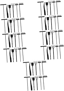 Hemoton 10 Sets Sand Rake Miniature Tools Desktop Toys Desk Gifts Rake Adornments Rake Crafts Desk Zen Garden Zen Garden Rake Zen Garden Tools for Desk Sand Tray Tools Plastic Black Rock