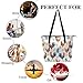CWECVWE Large Capacity Satchel Casual Shoulder Shopping Bag, Soft Leather Tote Bag, Fashion Hobo Handbags With Zipper Compatible with Cute Hen Rooster Chicken