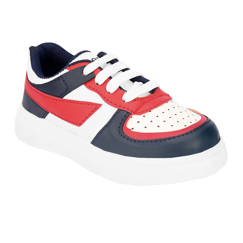 Hopscotch Boys and Girls Faux Leather Solid Sneakers in Navy Color, UK:7.5 (STJ-4214957) (B0BW9DTPGC) Amazon Price History, Amazon Price Tracker
