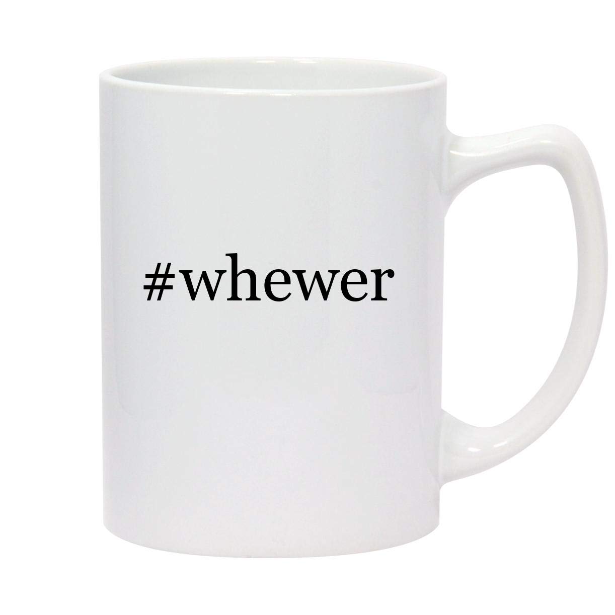 #whewer - 14oz Hashtag White Ceramic Statesman Coffee Mug