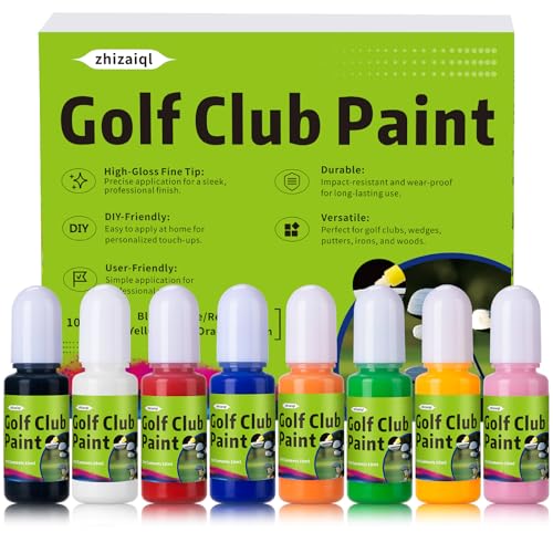 Golf Club Paint, Fill, Lettering, Customize &Amp; Renovate Your Clubs | Durable Color, Scratch-Resistant, No Need For Frequent Touch-Ups | Golf Club Paint Fill Kit 8 Pack Of 10Ml Bottles